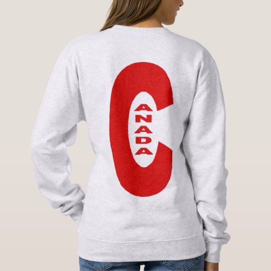 Sweatshirt Rucksack Frau DESIGN CANADA (Rückseite)