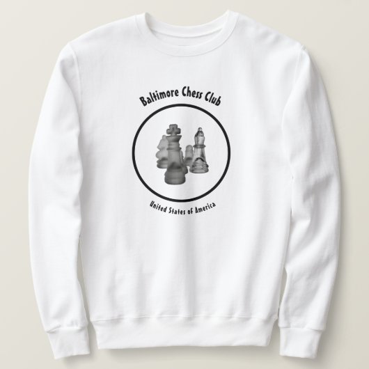 Sweatshirt Schach Club (Design vorne)