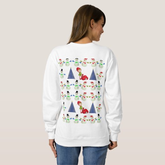 Sweatshirt Snowman Elf (Schwarz voll)