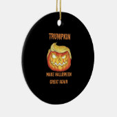 Sweatshirt, Trumpkin, Halloween Classic Keramik Ornament (Rechts)