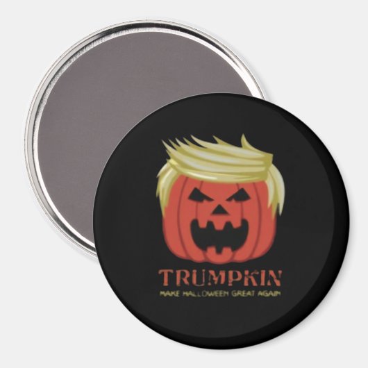Sweatshirt, Trumpkin, Halloween Merch Magnet (Vorderseite/Rückseite)