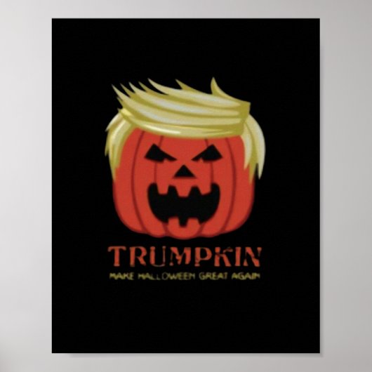 Sweatshirt, Trumpkin, Halloween Merch Poster (Vorne)