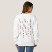 Sweatshirt Vintag Chicks Candycane des Weihnachtsm (Schwarz voll)