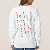 Sweatshirt Vintag Chicks Candycane des Weihnachtsm (Rückseite)