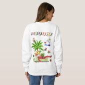Sweatshirt Vintag Santa Beach Bum (Schwarz voll)