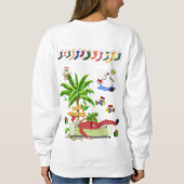 Sweatshirt Vintag Santa Beach Bum (Rückseite)