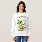Sweatshirt Vintag Santa Beach Bum (Vorne ganz)