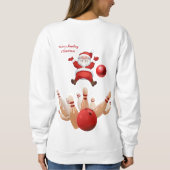 Sweatshirt Vintag Santa Bowling (Rückseite)