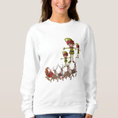 Sweatshirt Vintag Santa Elf (Vorderseite)