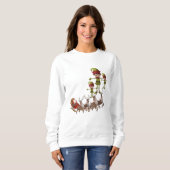 Sweatshirt Vintag Santa Elf (Vorne ganz)