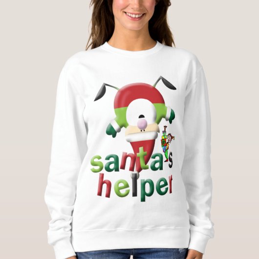 Sweatshirt Vintag Santa Elf Helpers (Vorderseite)