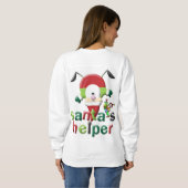Sweatshirt Vintag Santa Elf Helpers (Schwarz voll)