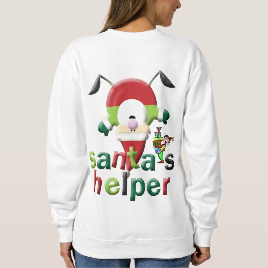 Sweatshirt Vintag Santa Elf Helpers (Rückseite)