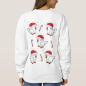 Sweatshirt Vintage Chicks des Weihnachtsmanns (Rückseite)