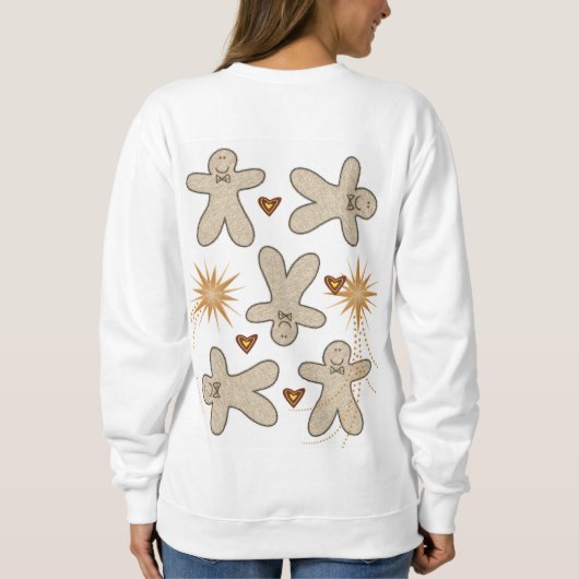 Sweatshirt Vintager Weihnachtsmann (Rückseite)