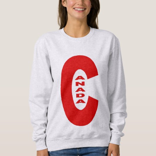 Sweatshirt Weiblich Design Canada (Vorderseite)
