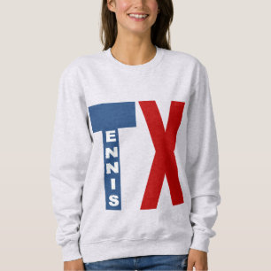 Sweatshirt Weiblich Design Texas TENNIS