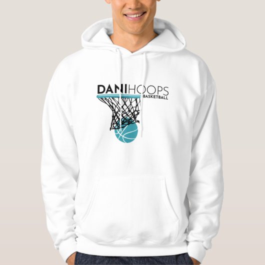 Sweatshirt - Weiß - Dani Hoops Basketball (Vorderseite)