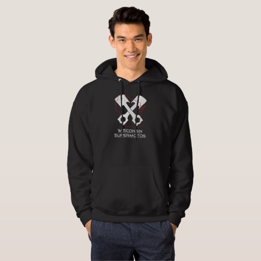 Sweatshirt Wisconsins Supermoto (Vorne ganz)