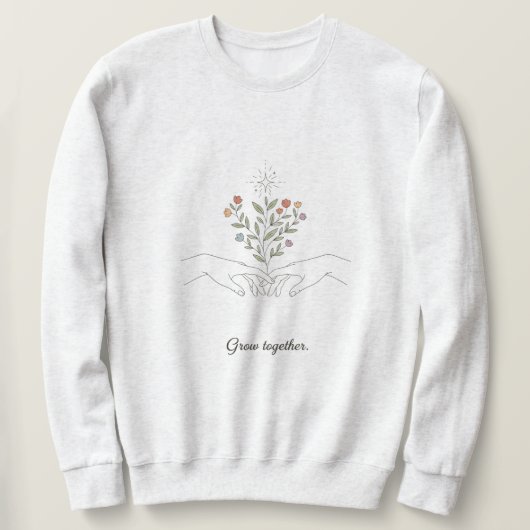 sweatshirt with growth mindset (Design vorne)