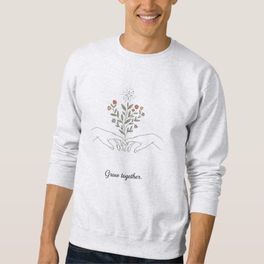 sweatshirt with growth mindset (Vorderseite)
