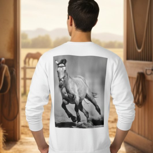 Sweatshirt with horse