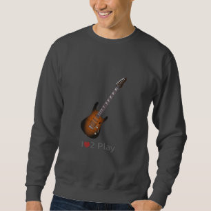Sweatshirt zur Illustration einer elektrischen Git