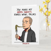 Sweaty Palms Spaghetti Card Karte (Gelbe Blume)