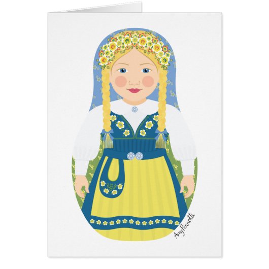 Swede Matryoshka Card (Vorne)