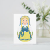 Swede Matryoshka Postcard Postkarte (Stehend Vorderseite)