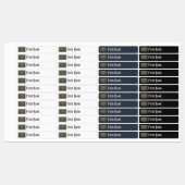 Sweden Art Deco Flag | Custom Iron-On Name Label Etiketten (Blatt)