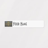 Sweden Art Deco Flag Custom Waterproof Name Label Etiketten (Design 1)