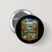 Sweden Button (Vorne & Hinten)