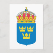 Sweden Coat of Arms Postkarte (Vorderseite)