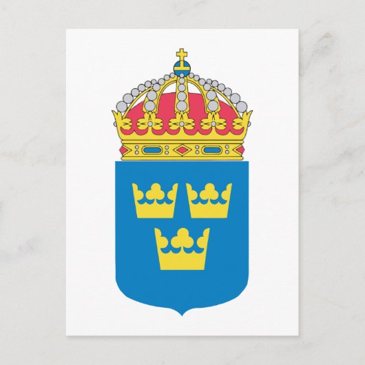 Sweden Coat of Arms Postkarte (Vorderseite)