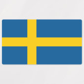 Sweden Flag Etiketten (Design 1)