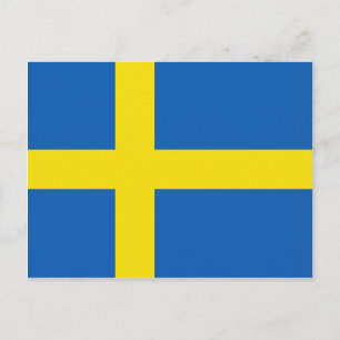 Sweden Flag Postcard Postkarte