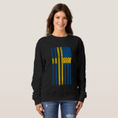 Sweden Flag USA Swedish Sverige Svenska Stockhol Sweatshirt (Vorne ganz)