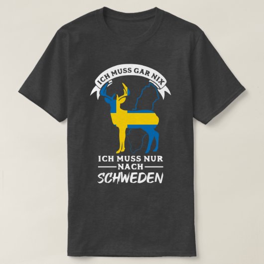 Sweden Gift Stockholm Swedish Malmo Fika T-Shirt (Design vorne)