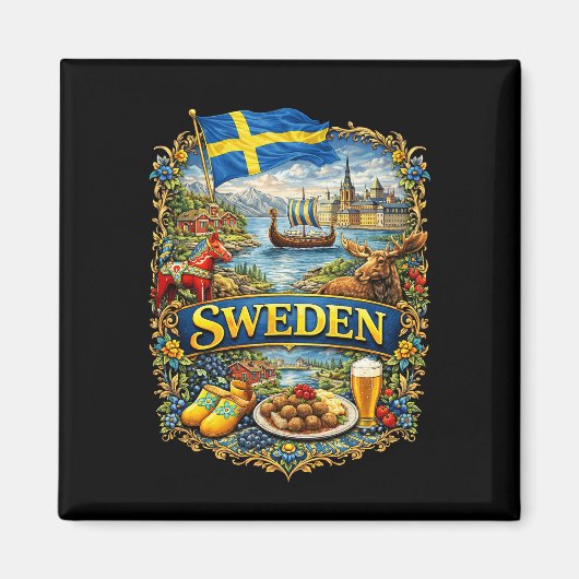 Sweden Magnet (Vorne)