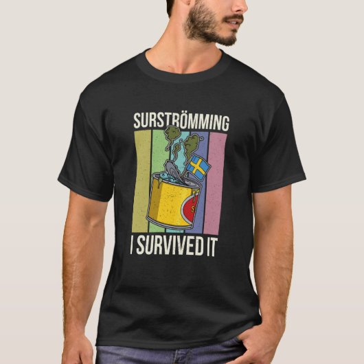 Sweden Swedish fish specialty Surstromming puke fi T-Shirt (Vorderseite)
