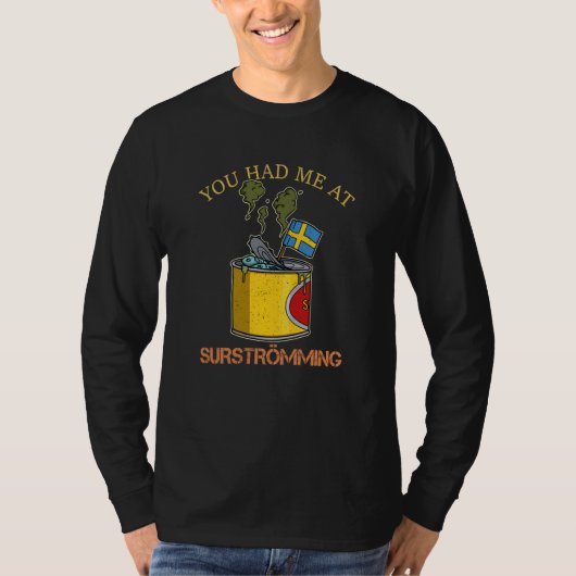 Sweden Swedish fish specialty Surstromming puke fi T-Shirt (Vorderseite)