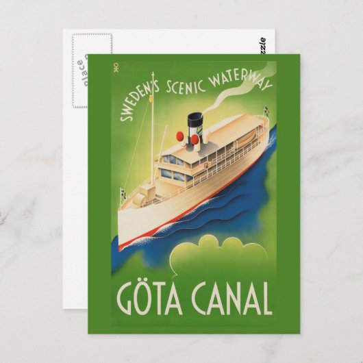 Sweden Vintage Travel postcard Postkarte (Vorne/Hinten)