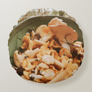 Swedish Archipelago Mushroom Foraging Photo Rundes Kissen