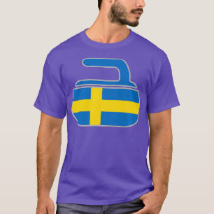 Swedish Curling Sweden Flag Curl Stone Classic T-Shirt