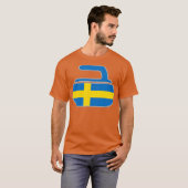 Swedish Curling Sweden Flag Curl Stone Classic T-Shirt (Vorne ganz)