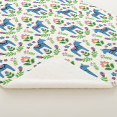 Swedish Dala Horses Blue Sherpadecke (3/4)