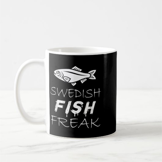 Swedish Fish Freak In The Wild Funny  Kaffeetasse (Links)