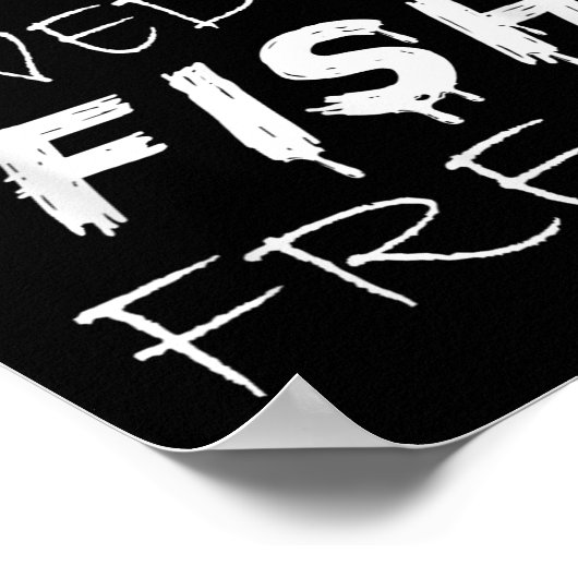 Swedish Fish Freak In The Wild Funny Poster (Ecke)