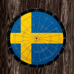 Swedish Flag Dartboard & darts / game board Dartscheibe<br><div class="desc">Dartboard: Sweden & Swedish flag darts,  family fun games - love my country,  summer games,  holiday,  fathers day,  birthday party,  college students / sports fans</div>